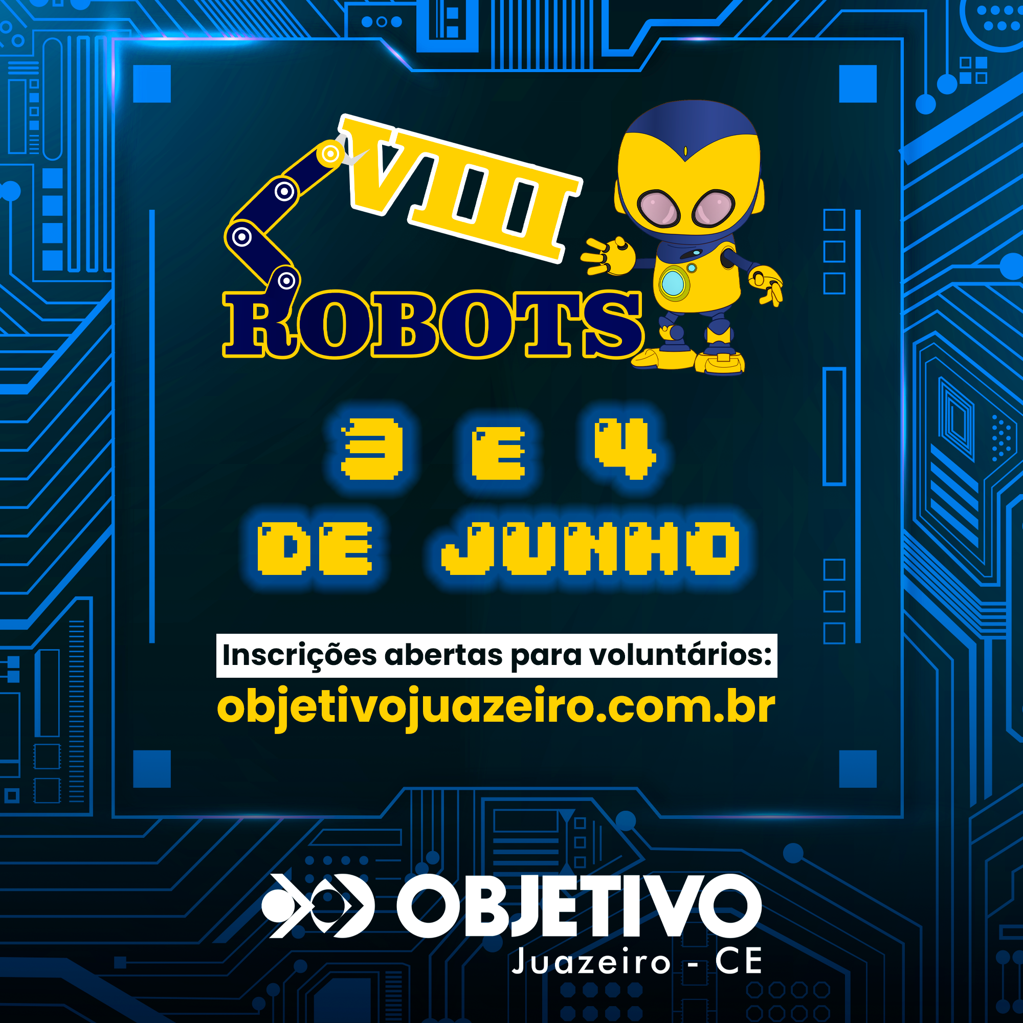 VIII Robots – Inscrições para Voluntários