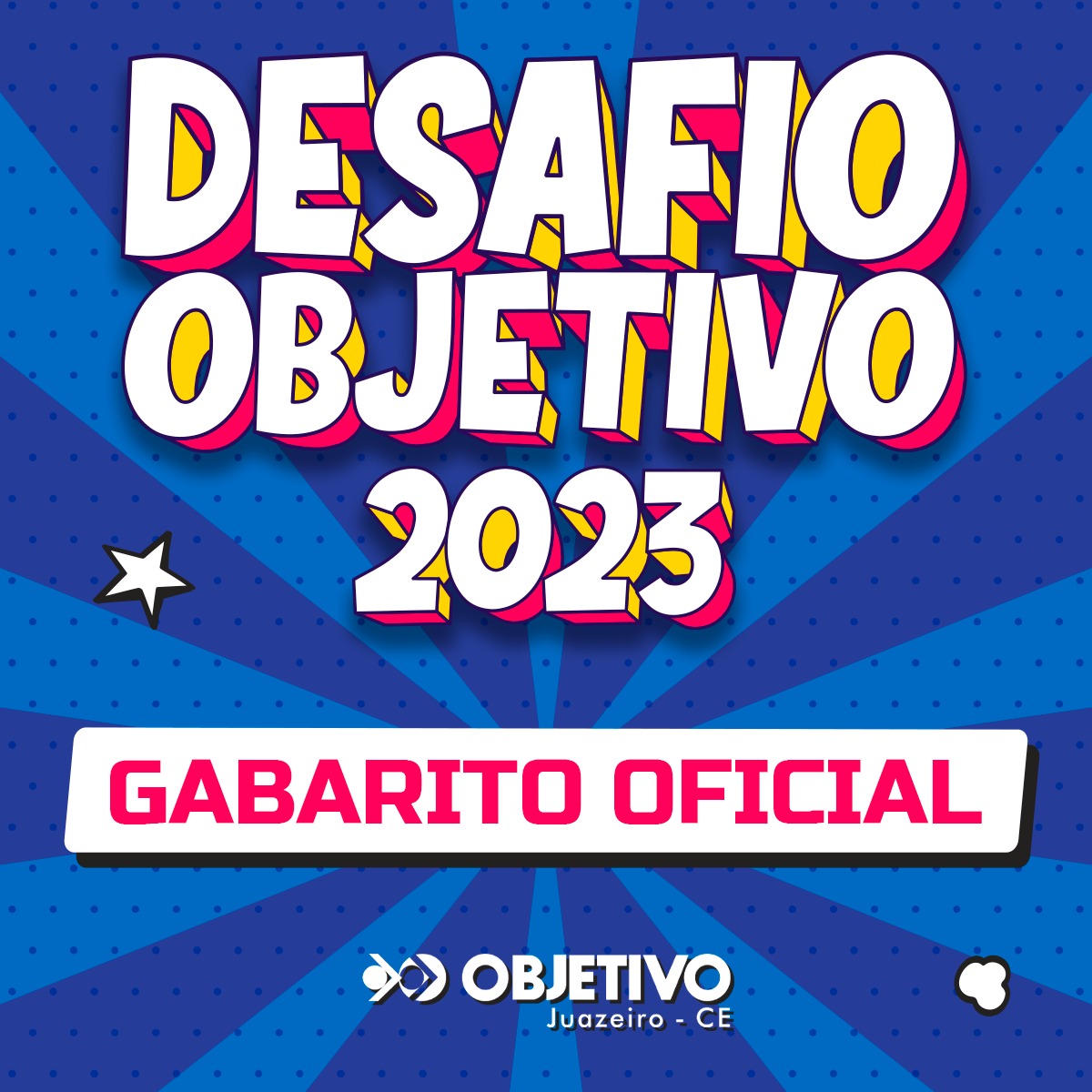 GABARITO OFICIAL DESAFIO OBJETIVO 2023 Colégio Objetivo