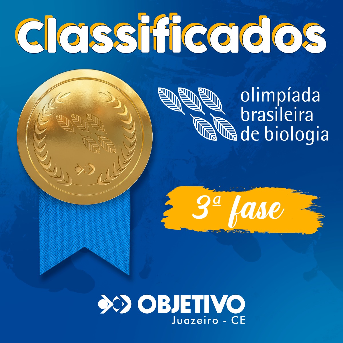 Classificados para a 3º fase da Olimpíada Brasileira de Biologia