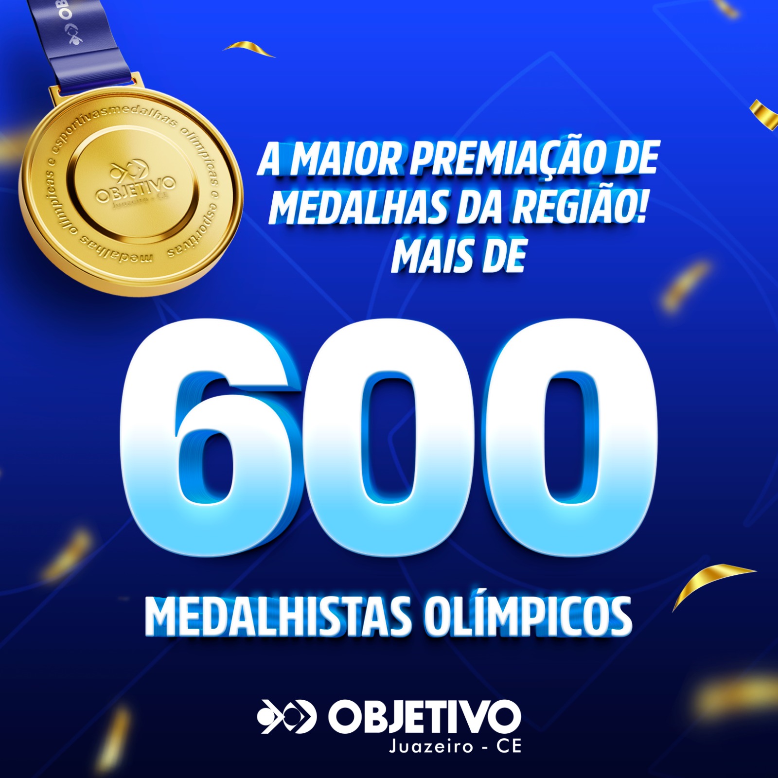 Celebramos a conquista de 600 medalhistas em olimpíadas científicas