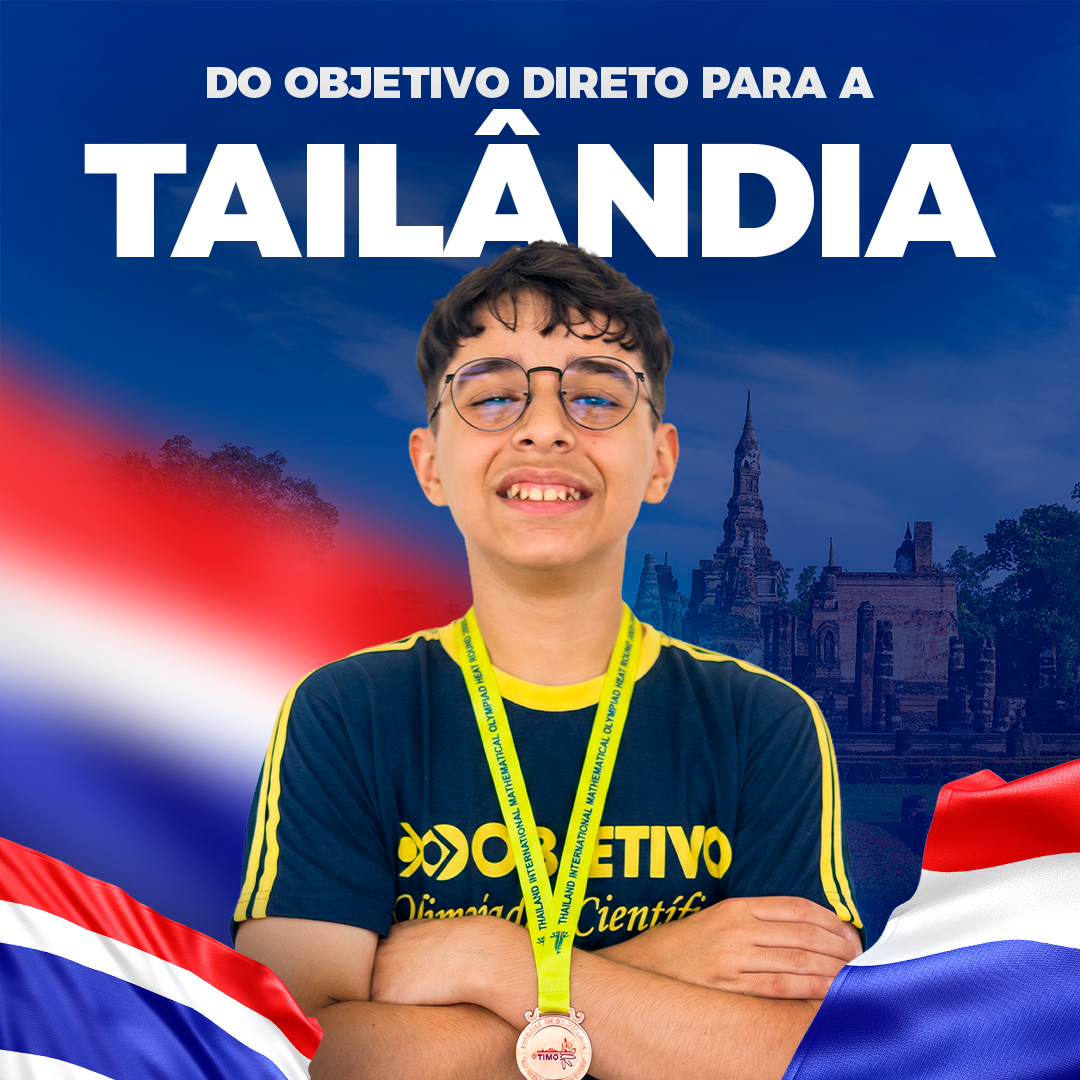 Estudante conquista medalha em olimpíada na Tailândia